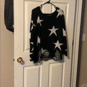 Ripped Star Sweater